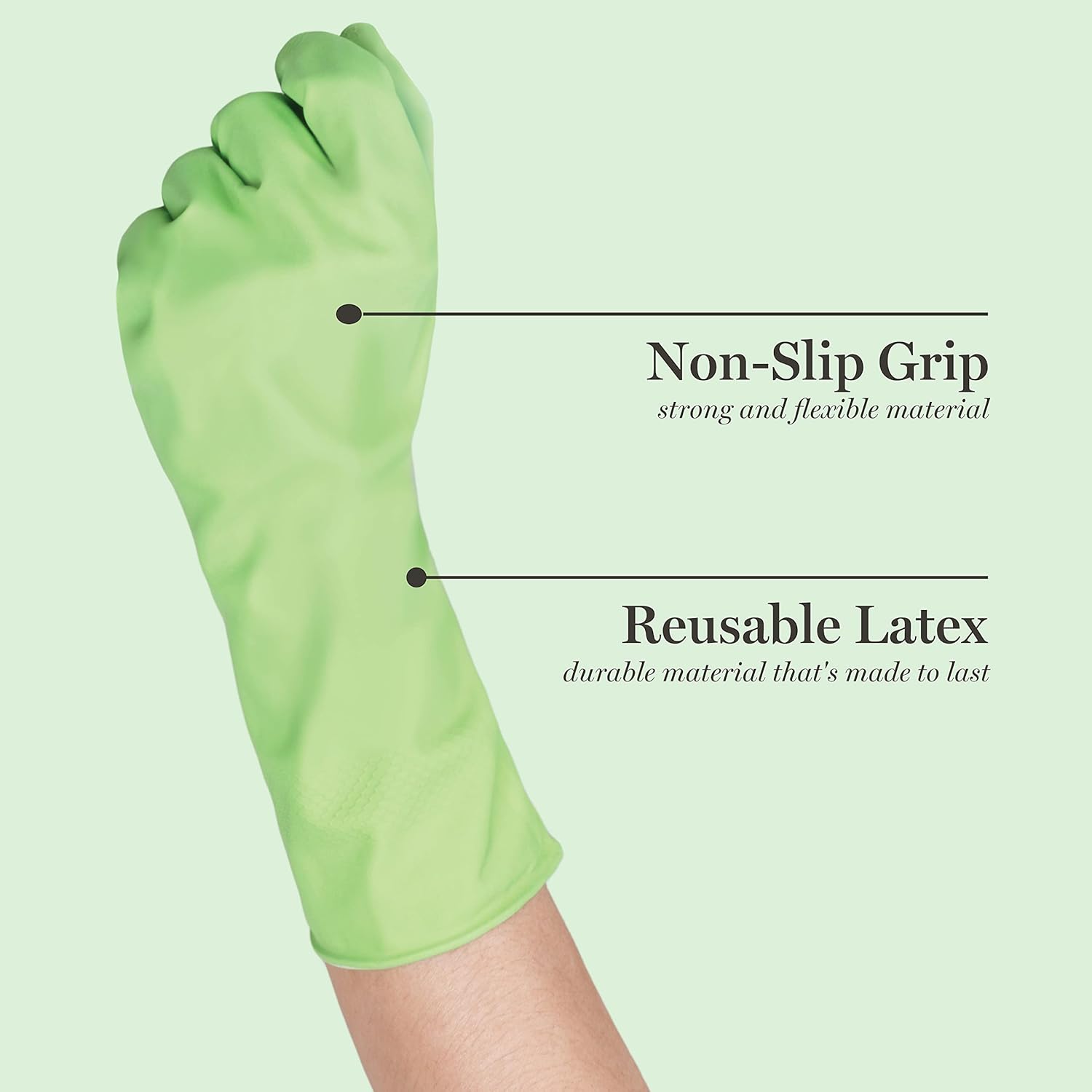 Martha Stewart Medline Aloe Cleaning Gloves Reusable