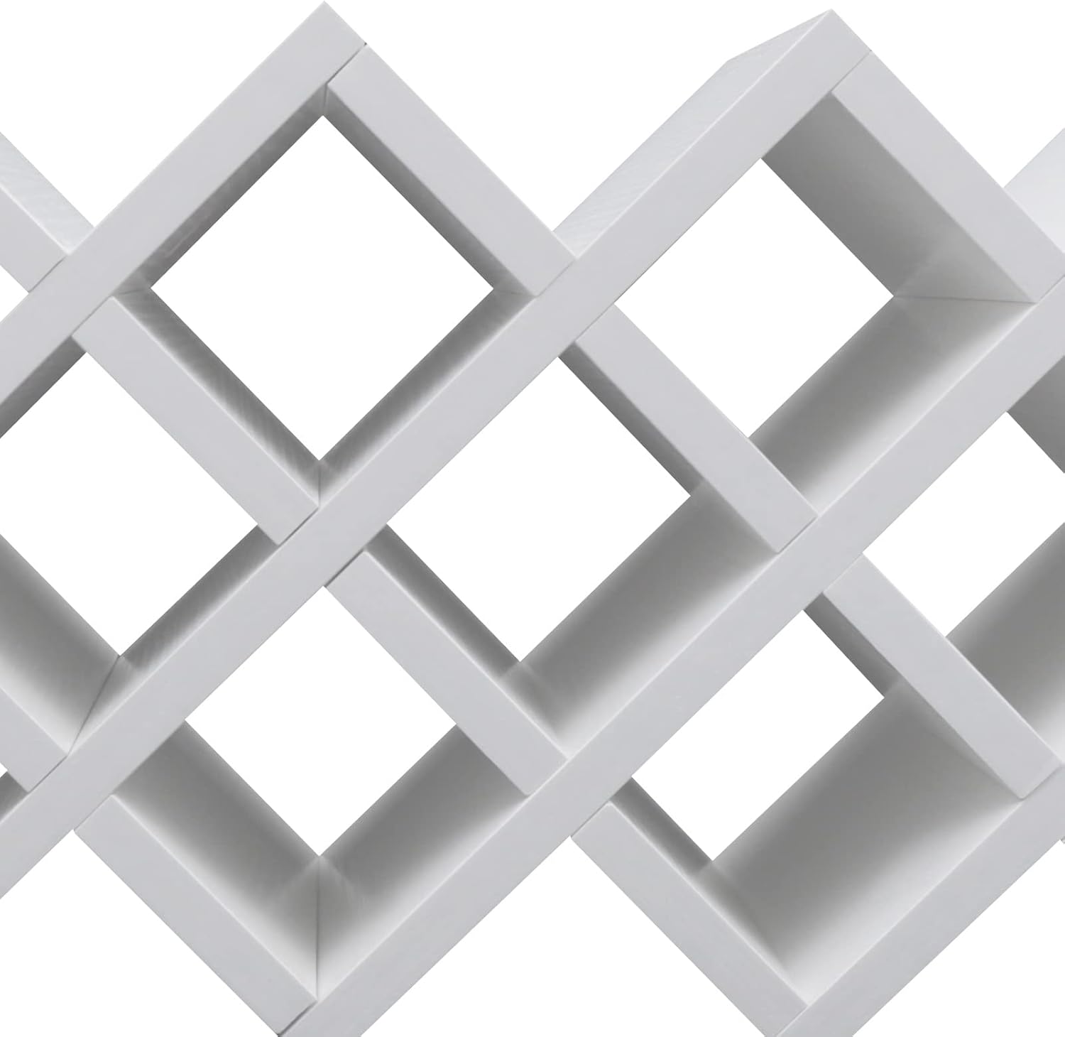 10 Grids Wine Bottles Rack White