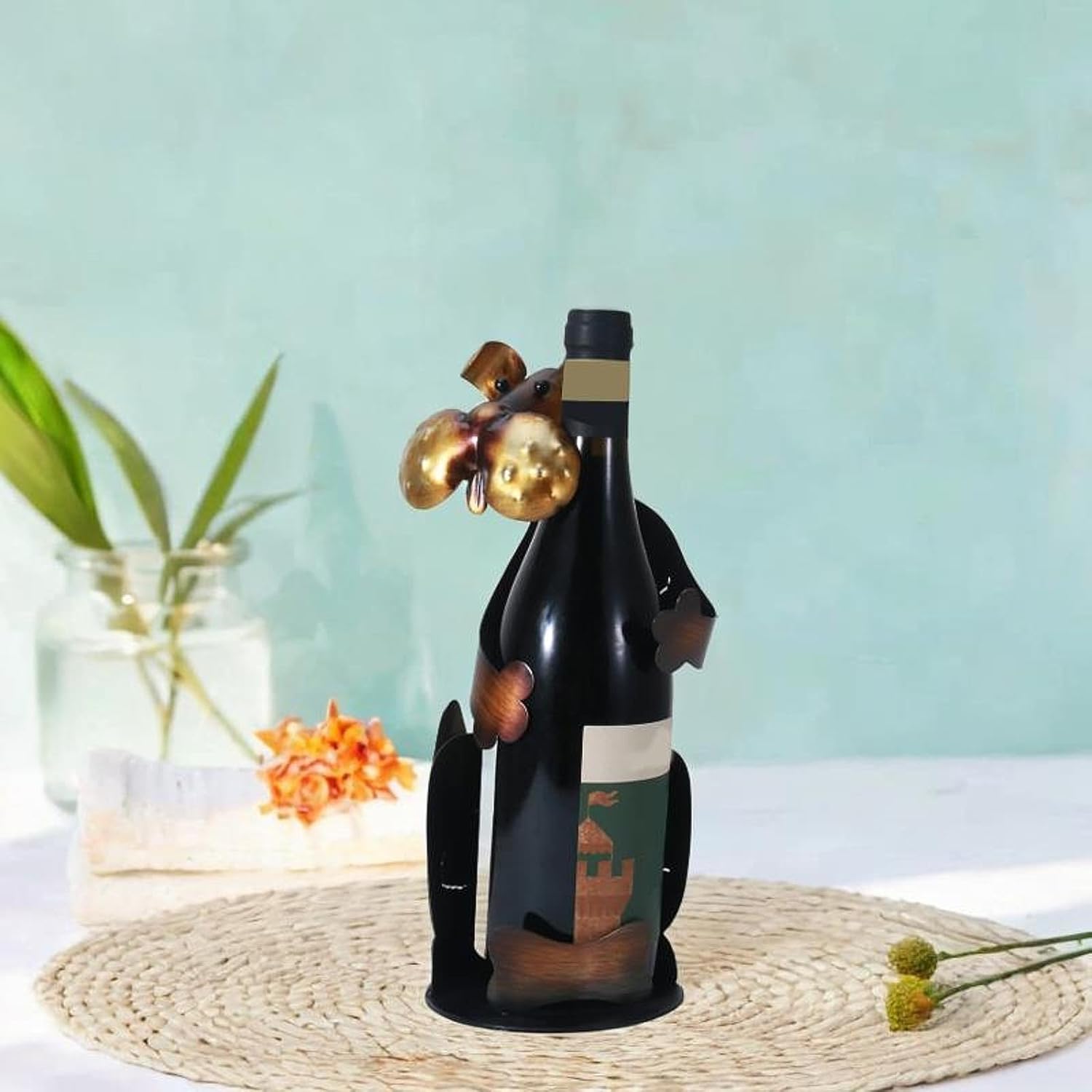 Yajuyi Dog Wine Rack Holder Storage Organizer