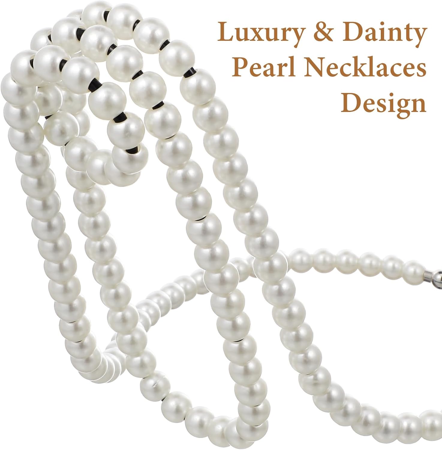 BESPORTBLE Pearl Necklace Wine Rack for Home Bar Decor