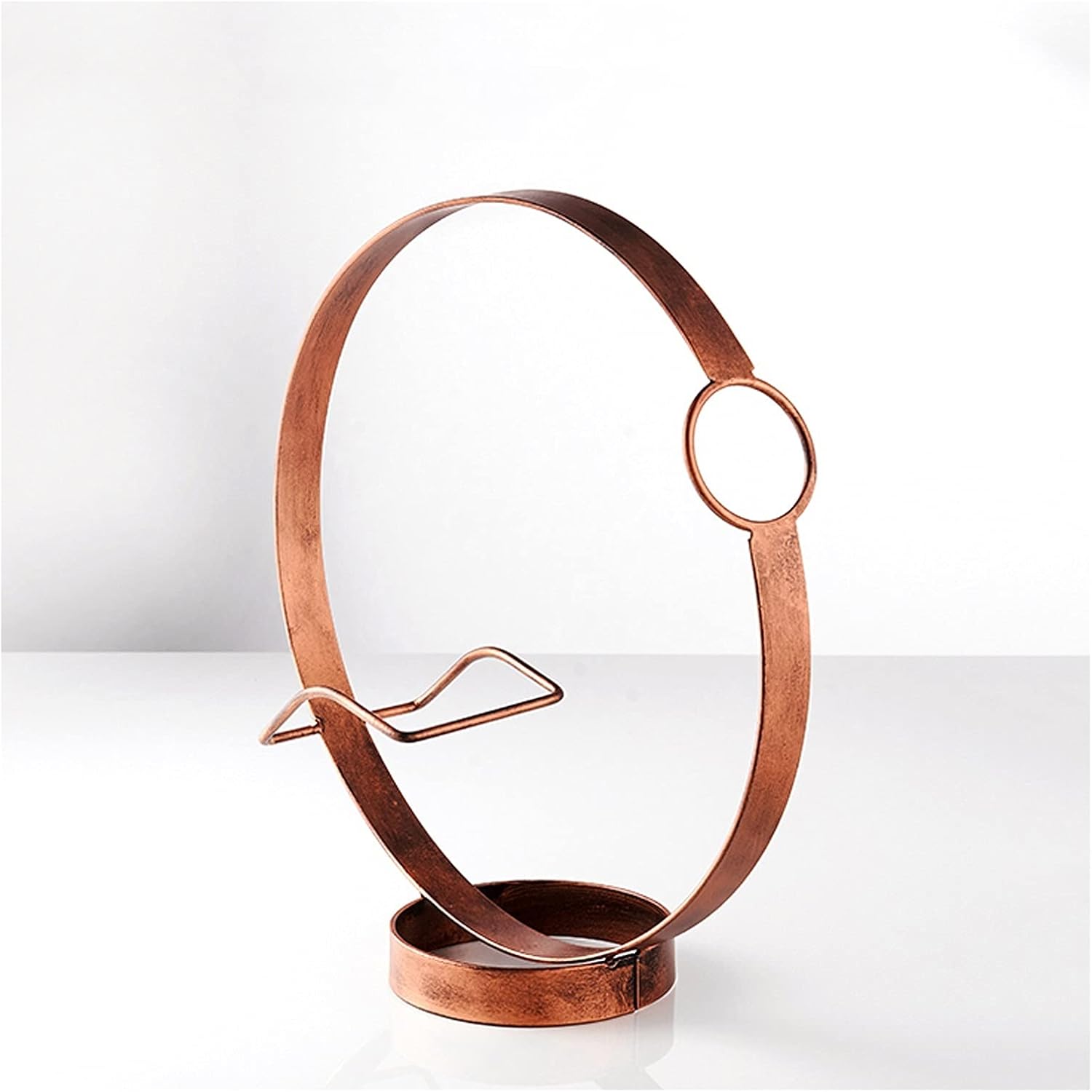 VALTEV Gold Wrought Iron Tabletop Wine Rack