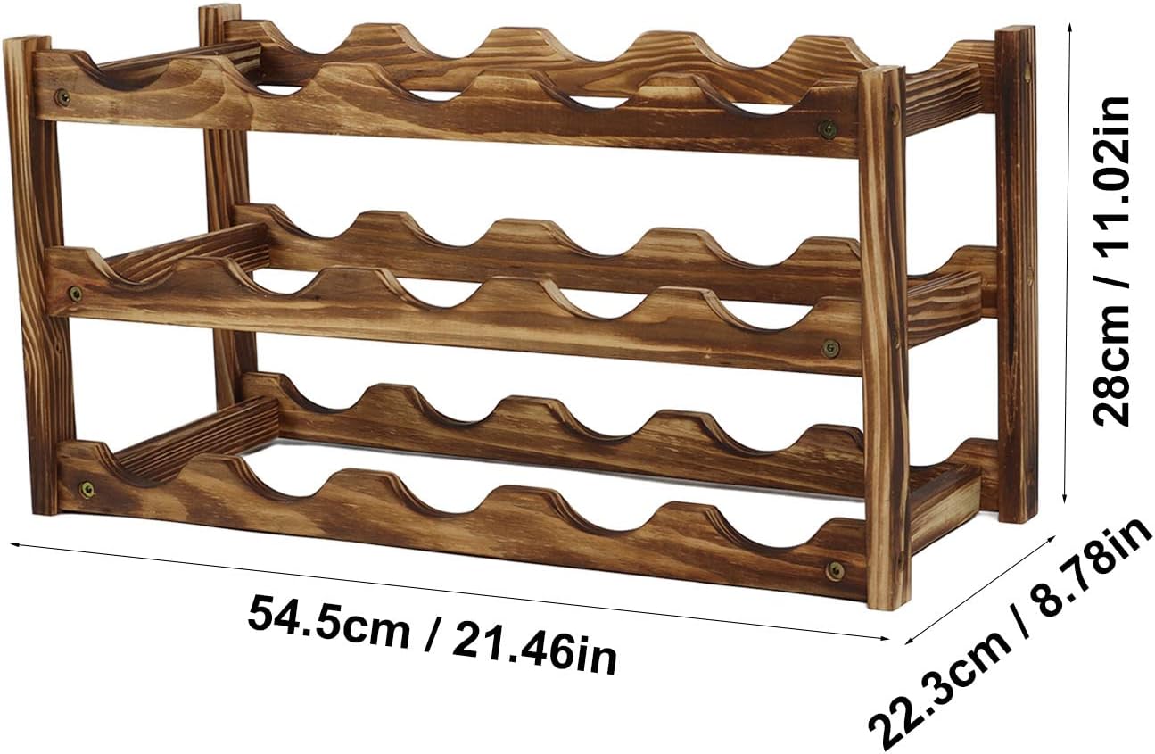 Jeanoko 3 Layer Wine Rack for Home Decor