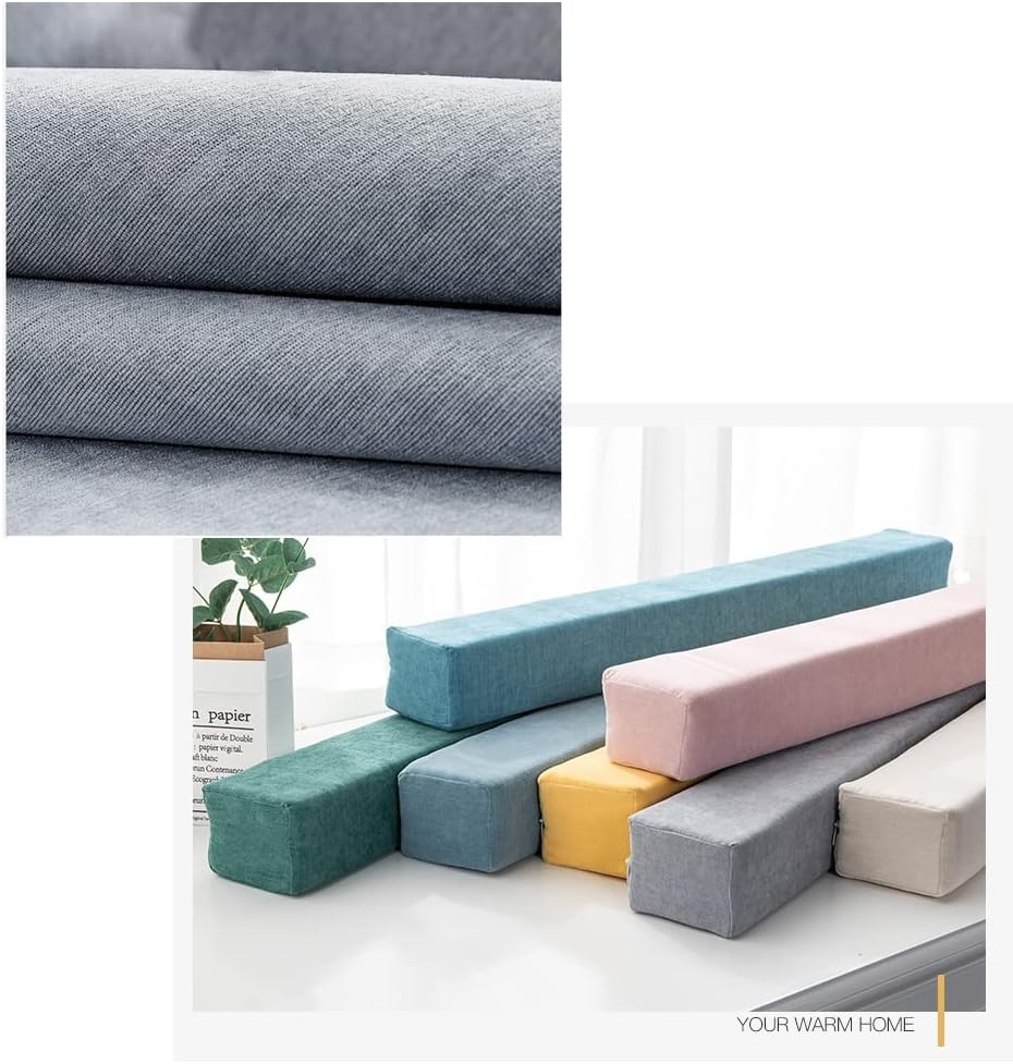 Long Bed Gap Filler Support Pillow Beige 20X8X80cm