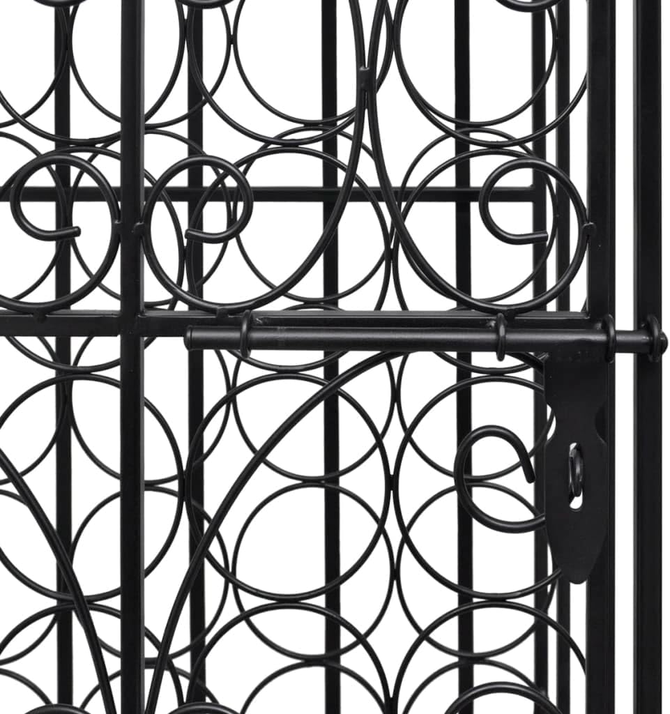 BUKSCYJS 28-Bottle Metal Wine Rack for Kitchen and Bar