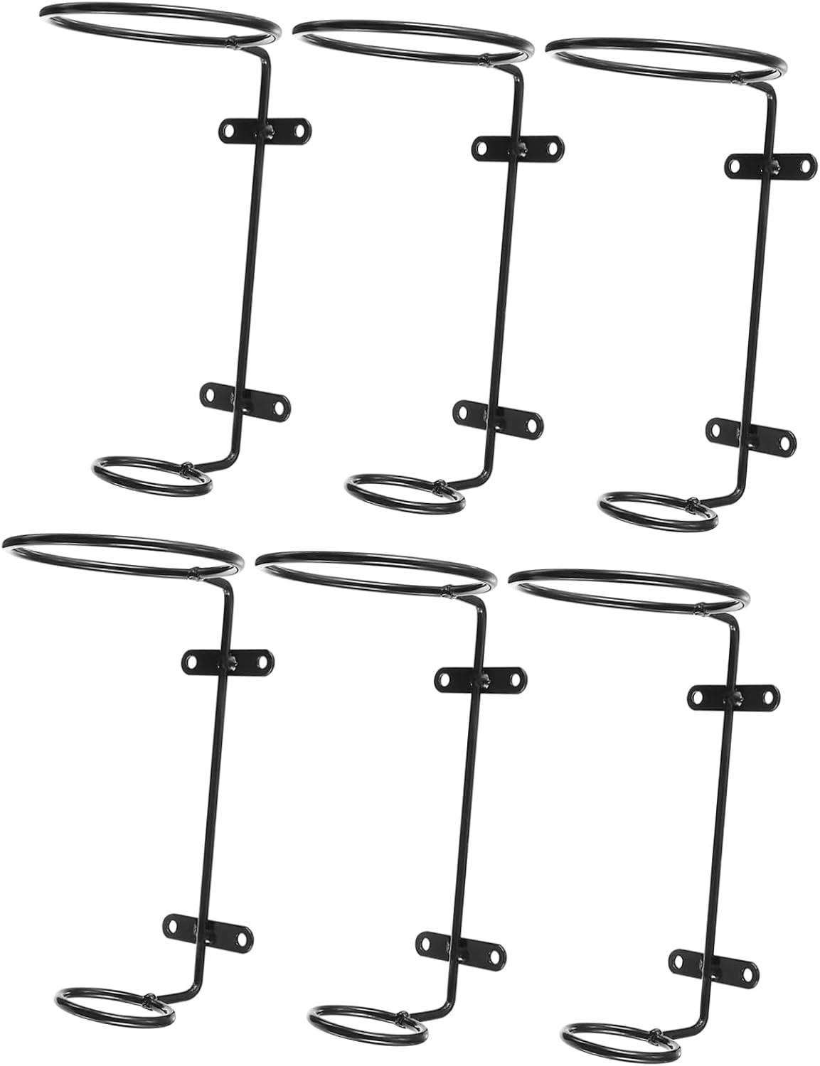 BIUDECO 6pcs Iron Wall Wine Racks