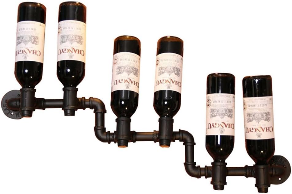 LUNEZY Wall Holder Wine Racks Metal Vintage