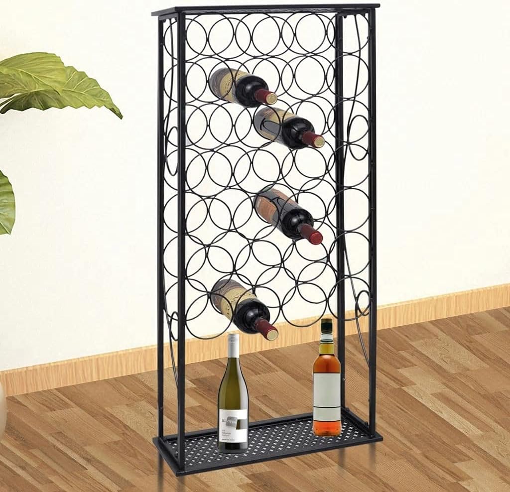 CUMYZO 28 Bottle Wine Rack Metal 154 lb