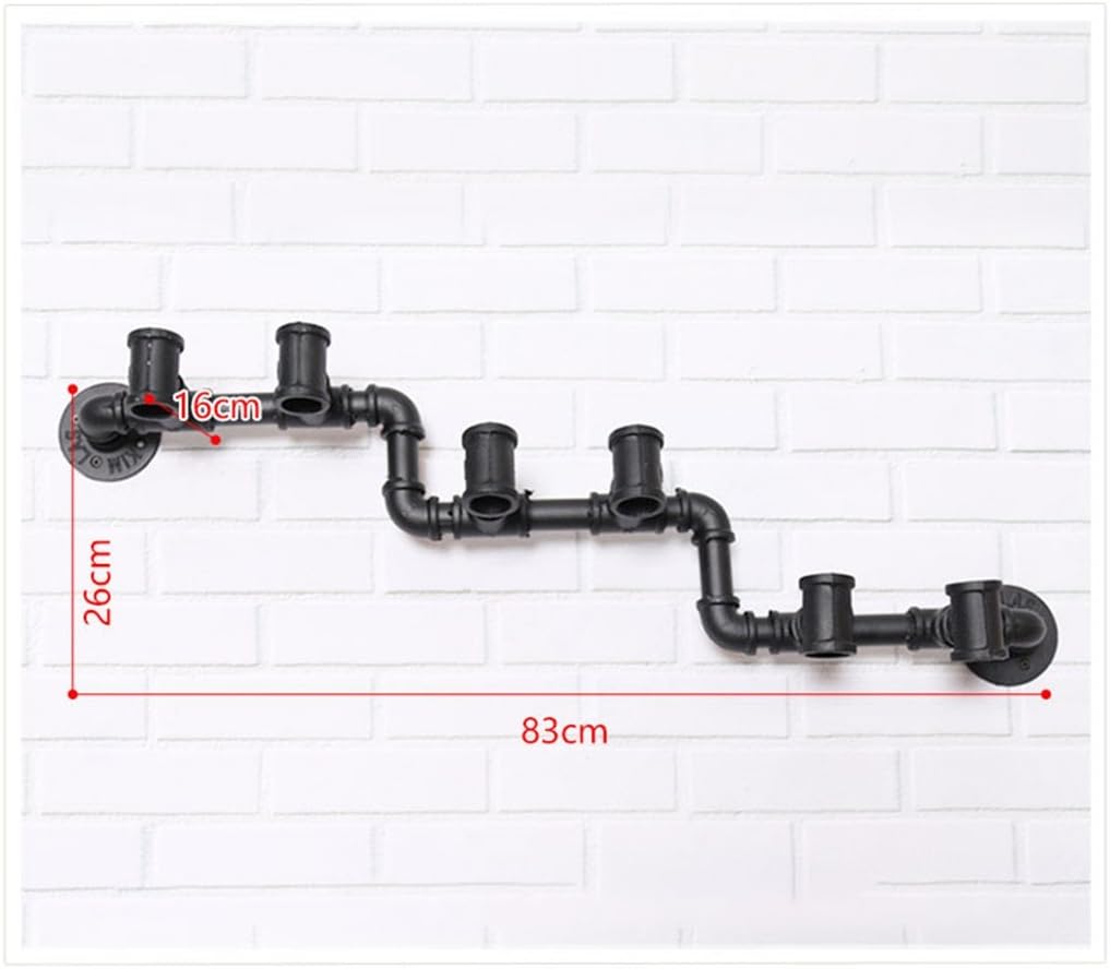 LUNEZY Wall Holder Wine Racks Metal Vintage