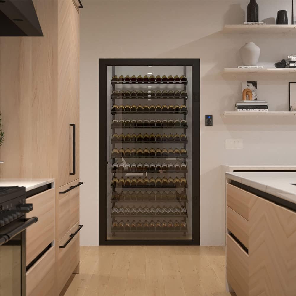 Ultra Wine Racks Showcase Angled Display - Black Modular