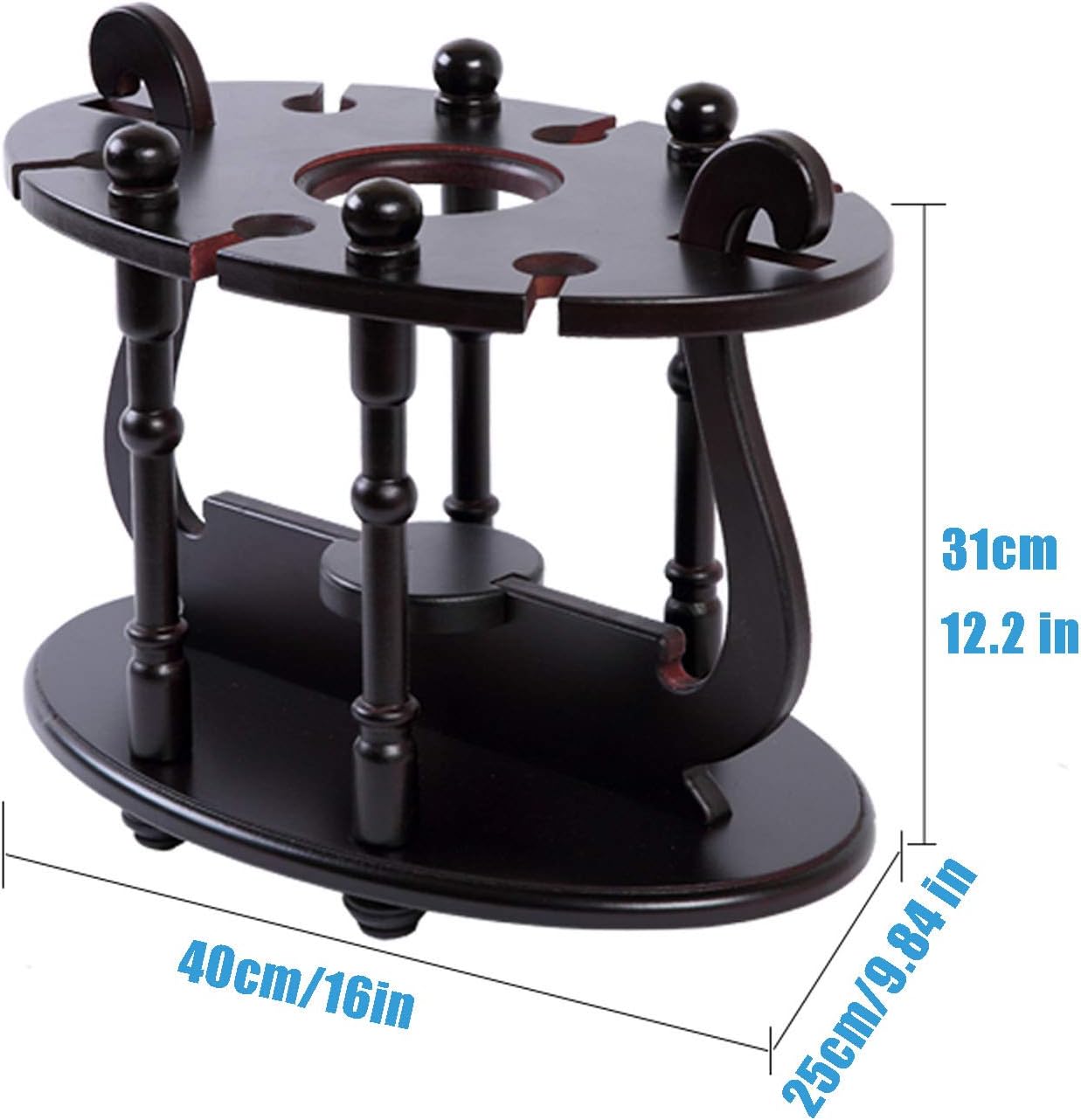 CGF- Freestanding Wine Rack with 6 Stemware Holders