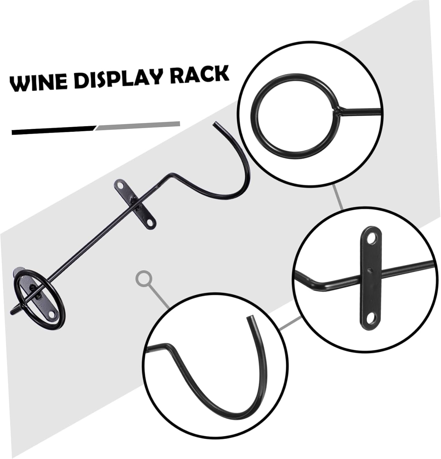Cabilock 6Pcs Wall-Mounted Wine Rack 1