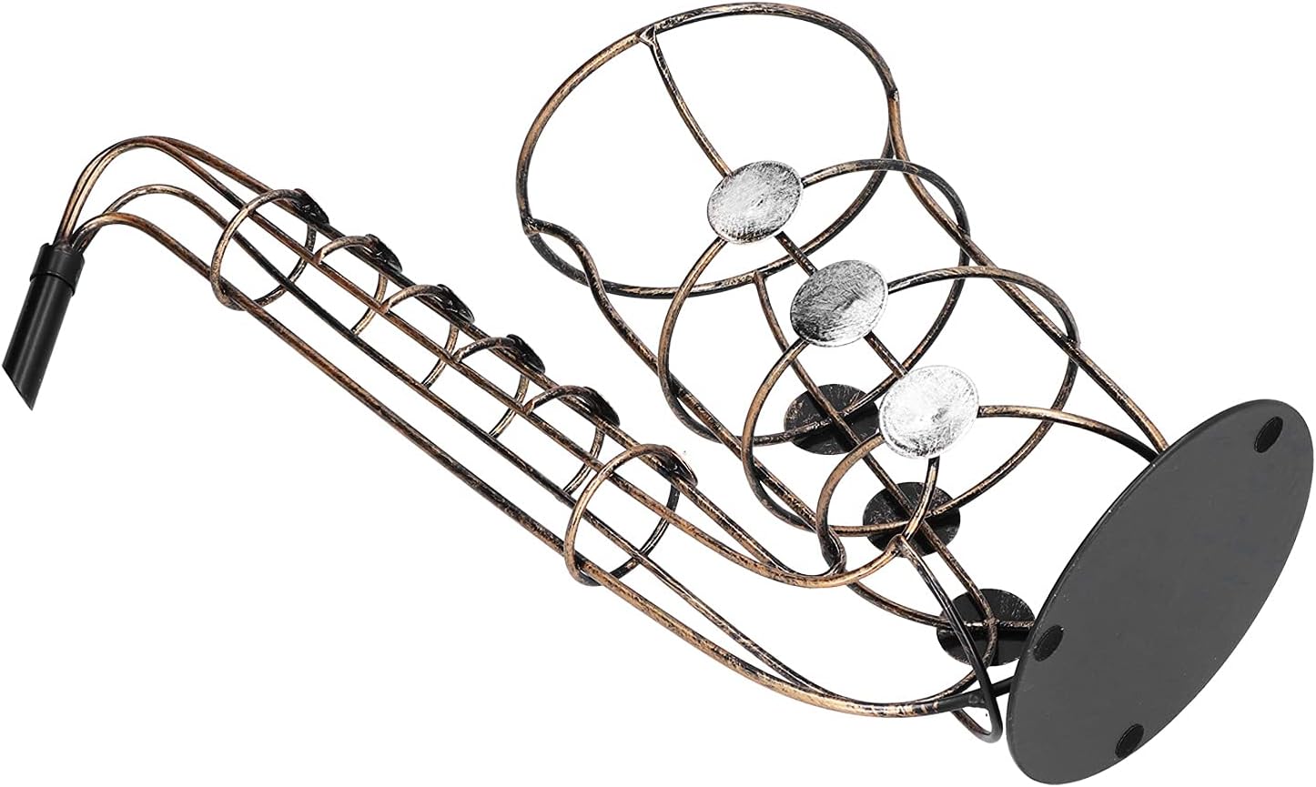 XPSSJMU Tabletop Wine Rack Metal Figurine Decor