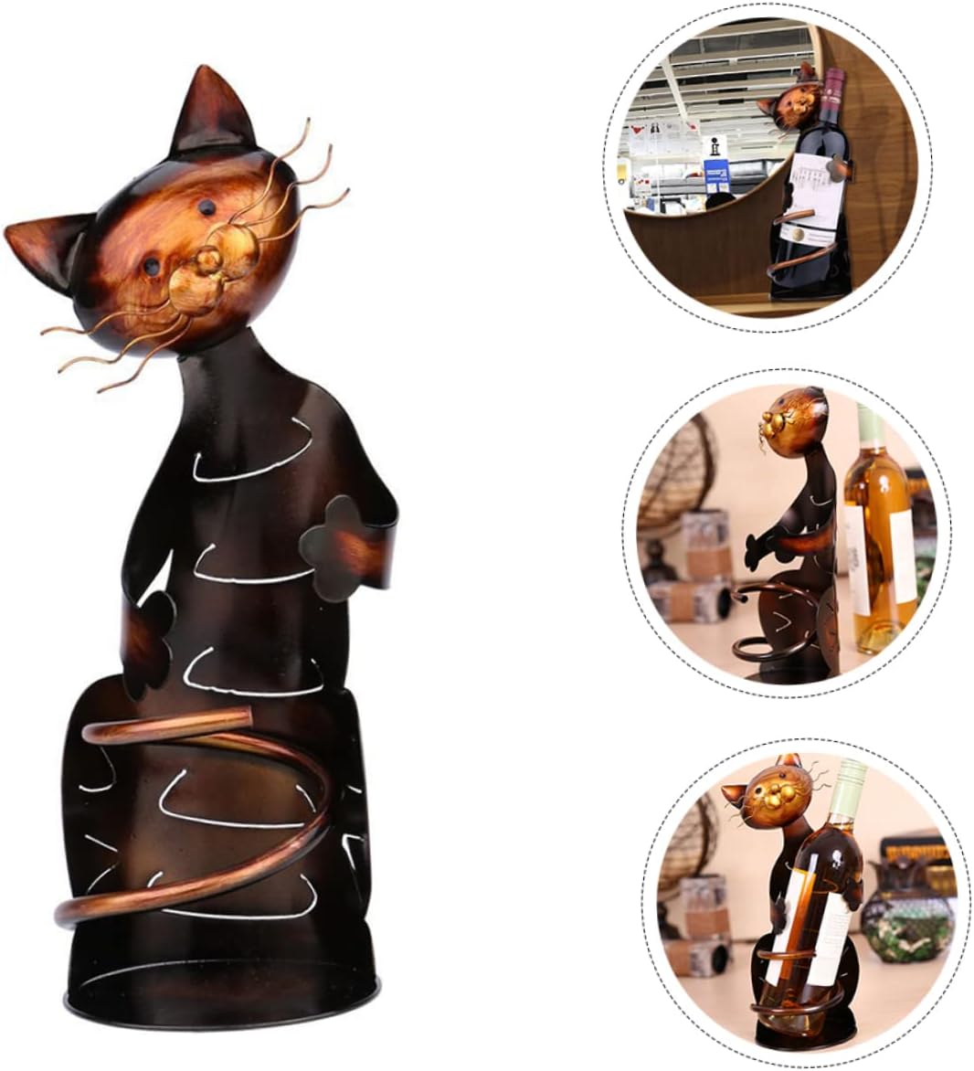 Zerodeko Cat-Shaped Wine Rack for Home Decor
