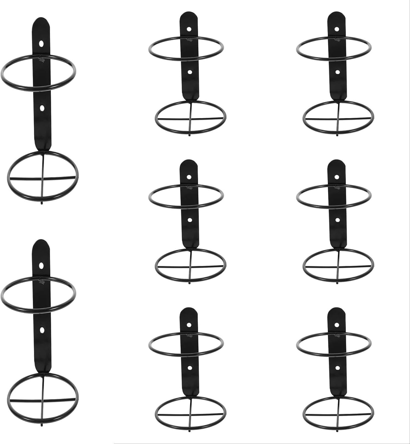 2 Pcs Freestanding Wine Racks with Wall-Mounted Design