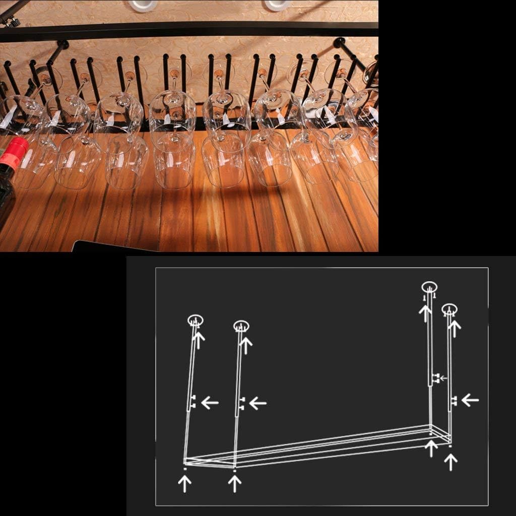 ZJDYDY Wall-Mounted Wine Rack Bronze Frame