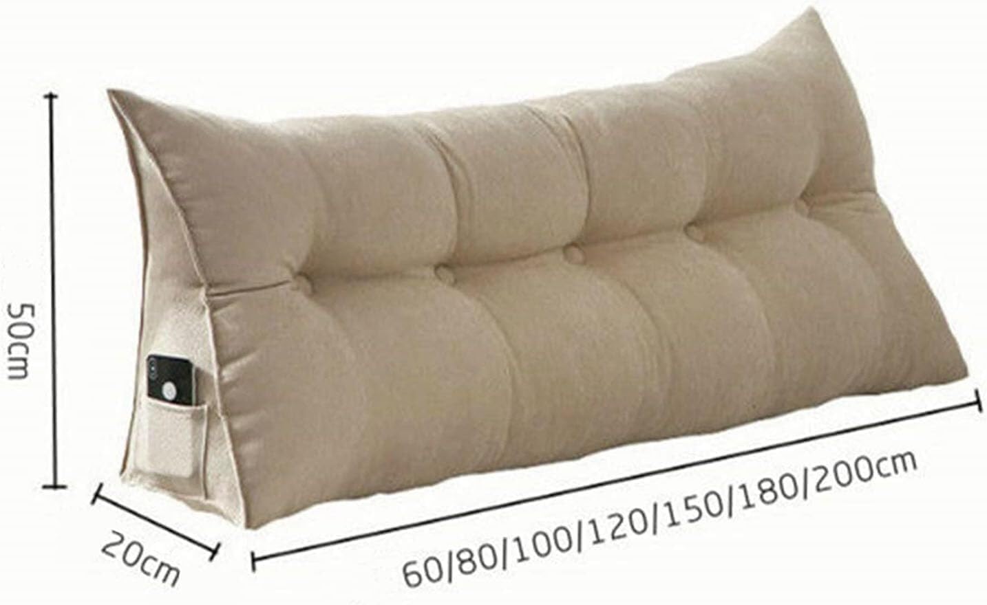 COZMAX Back Support Pillow with Velvet Cover 1