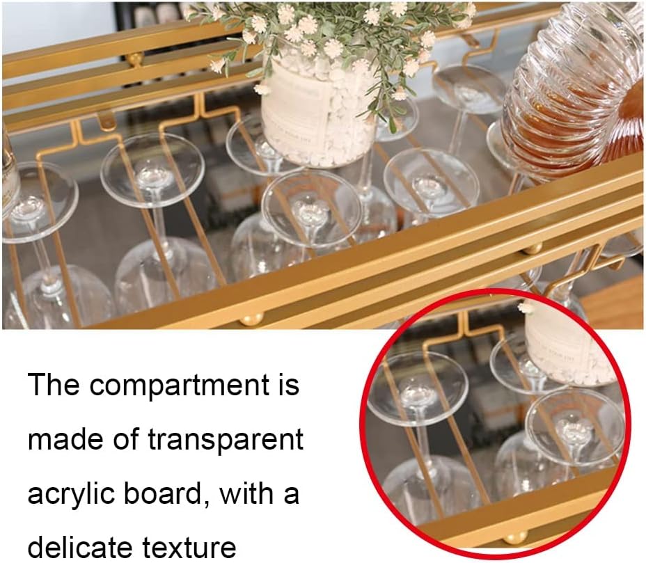 Modern Ceiling Wine Rack with Storage Shelves and Holder