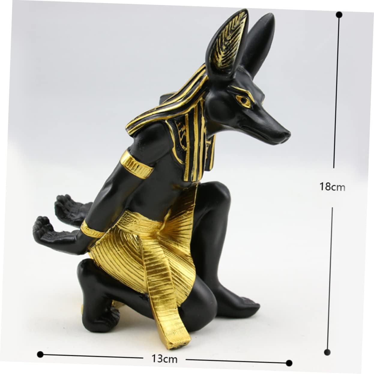 Amosfun 2Pcs Anubis Wine Rack Elegance Resin Holder