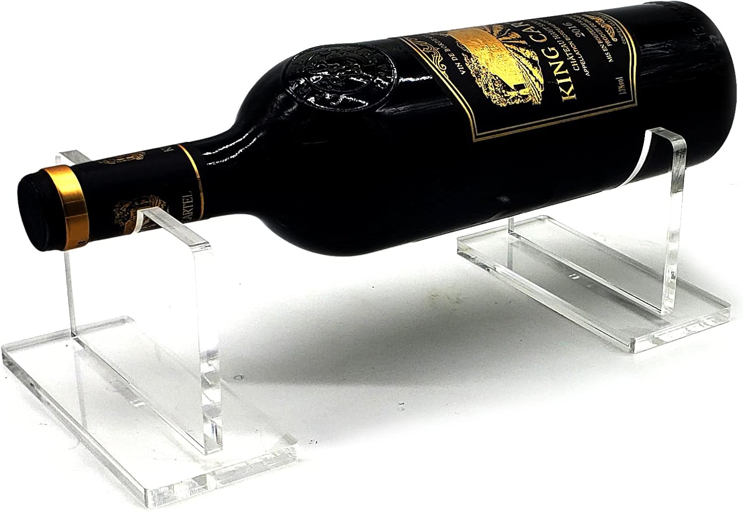 B21design Floating Acrylic Wine Holder Stand Rack