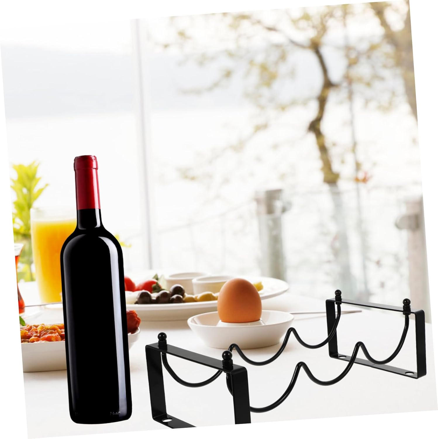Cabilock 1pc Modern Wall Mount Wine Rack