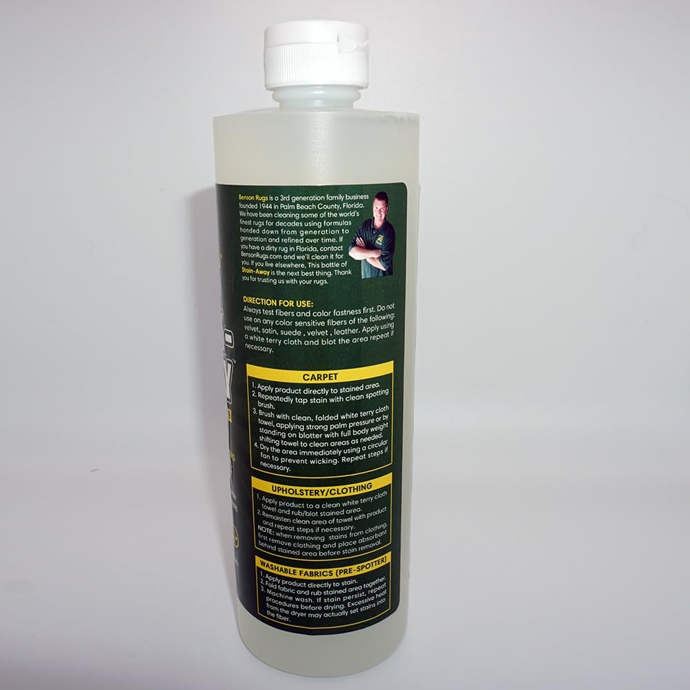 Stain-Away Rug Carpet Upholstery Stain Remover 16 Fl Oz 1