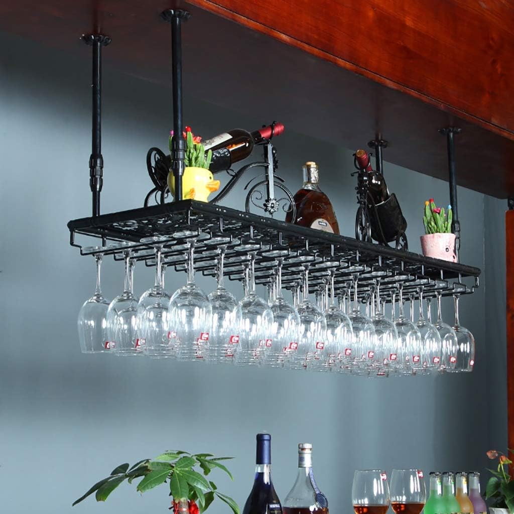 ZJDYDY Adjustable Ceiling Wine Rack