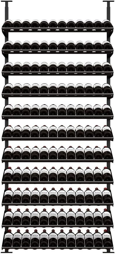 Ultra Wine Racks Showcase Angled Display - Black Modular