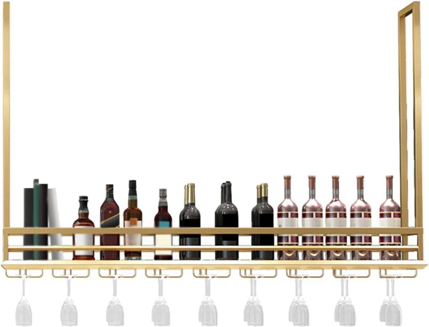 ALDEPO Wine Rack with Hanging Design and Animal Horse Pattern