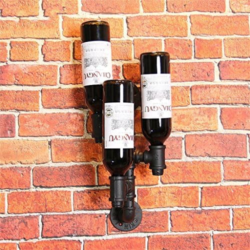 LUNEZY Vintage Wine Rack Wall Mounted Metal