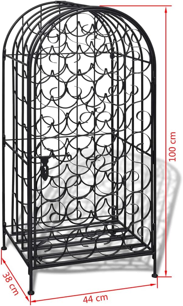GOLINPEILO 35-Bottle Freestanding Wine Rack