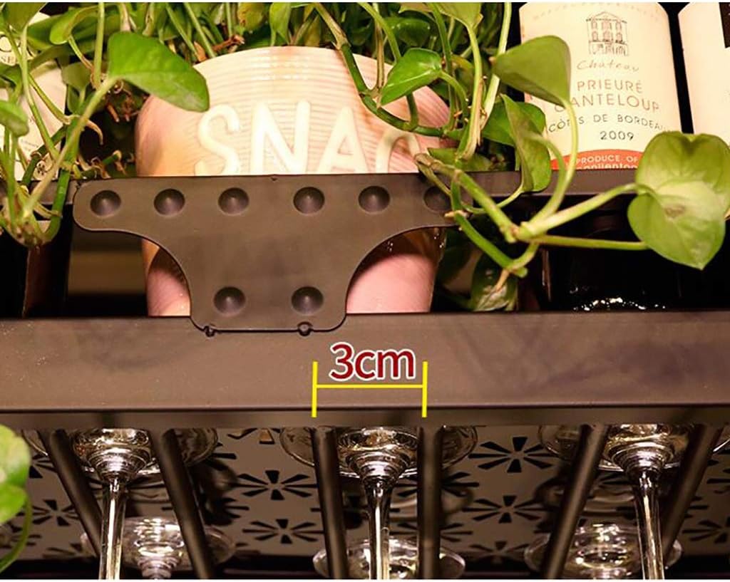 FAFZ Ceiling Wine Rack Adjustable Height Hanging Holder