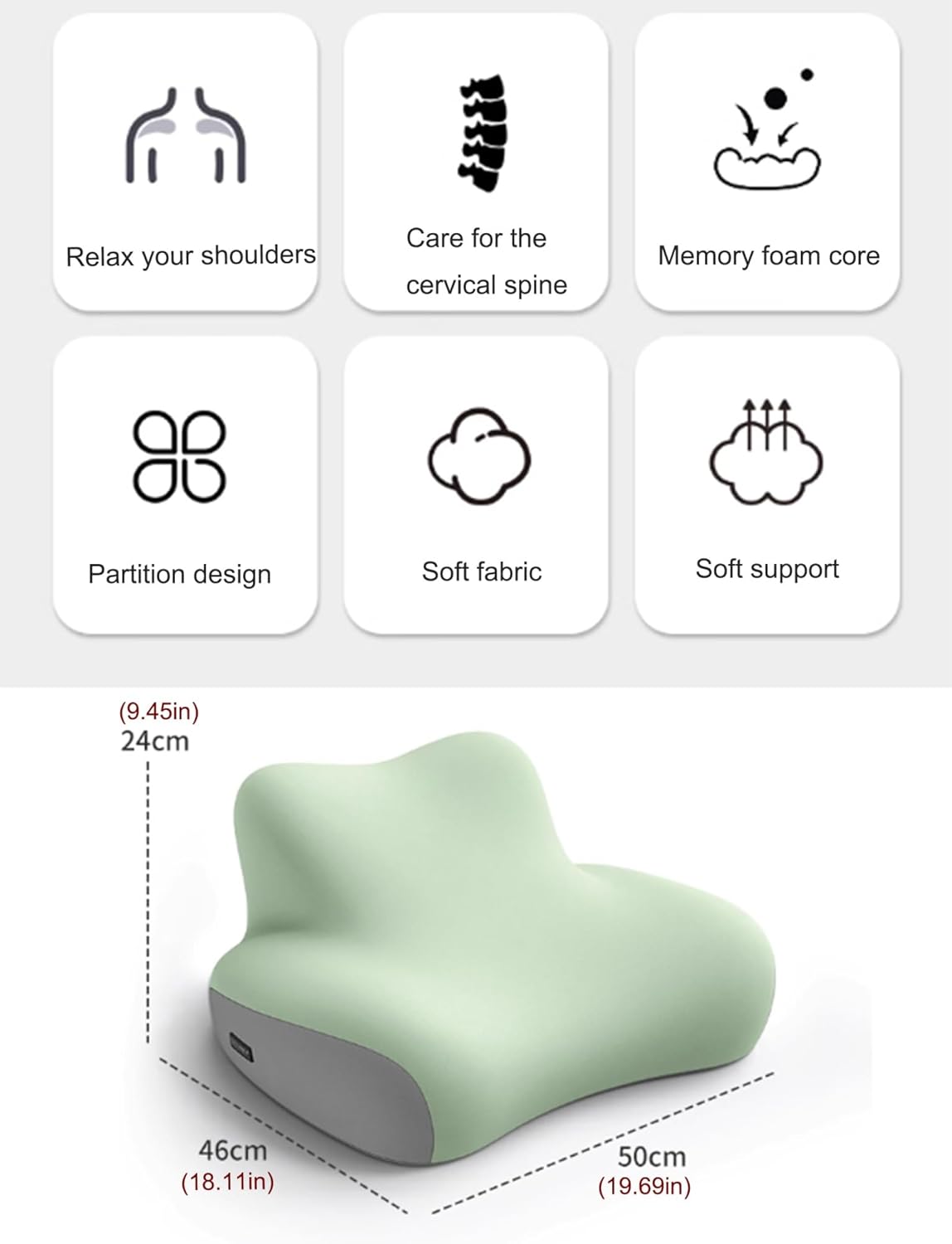 Face Down Pillow for Prone Sleep Multi-Functional Neck Support Pillow