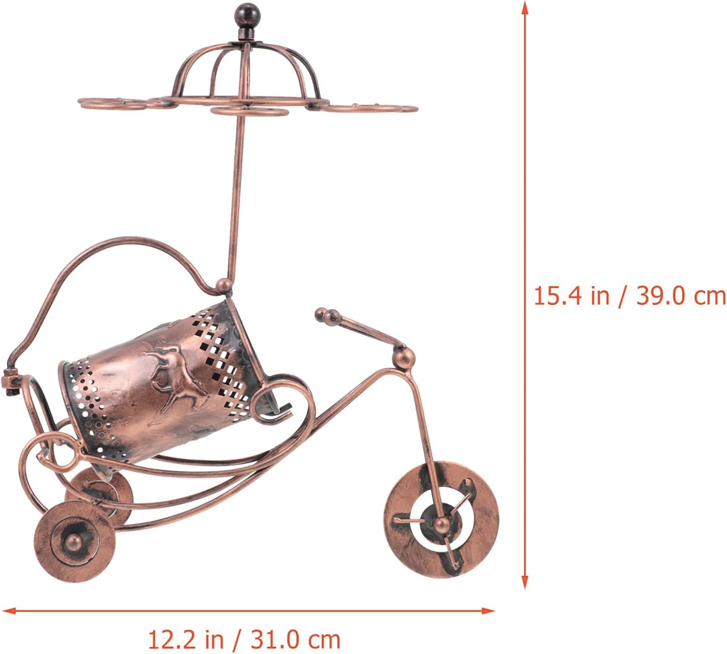 Hemoton Unique Wine Holder Light Brown Desktop Rack