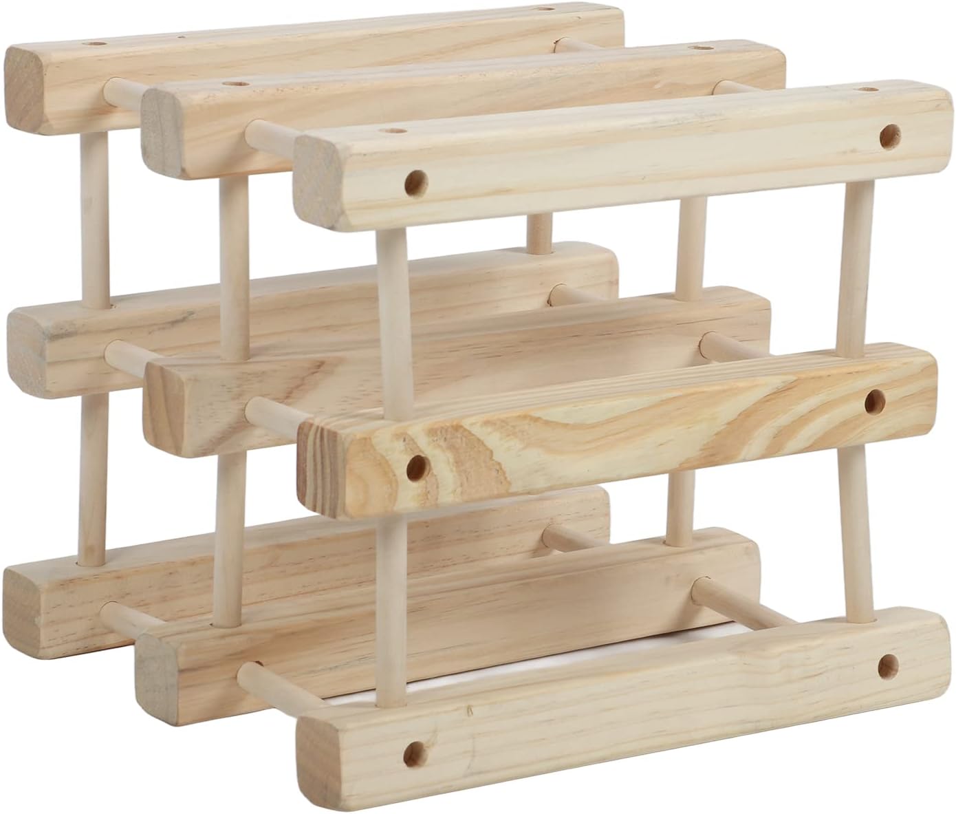 Pssopp Freestanding Wine Rack with 3 Tiers