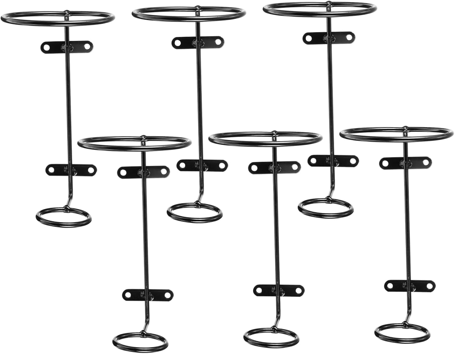 PRETYZOOM 6pcs Iron Wine Rack Display Holder