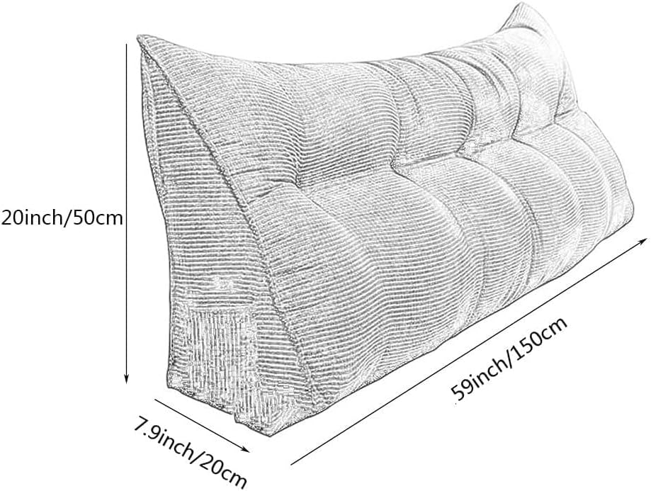 YOODODO Triangular Wedge Pillow for Reading and Back Support