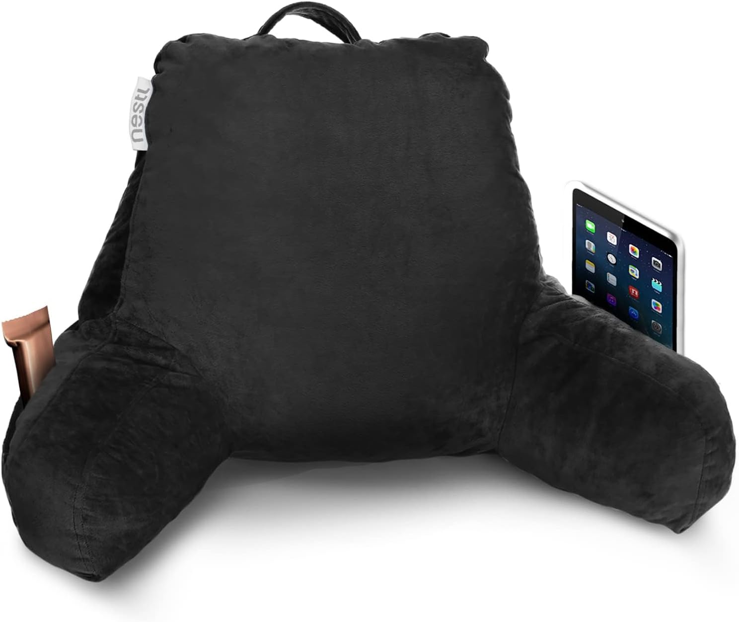 Nestl Reading Pillow with Laptop Desk - Black