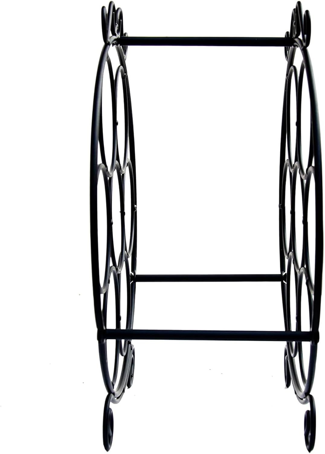 7-Bottle Iron Wine Rack for Countertop and Bar