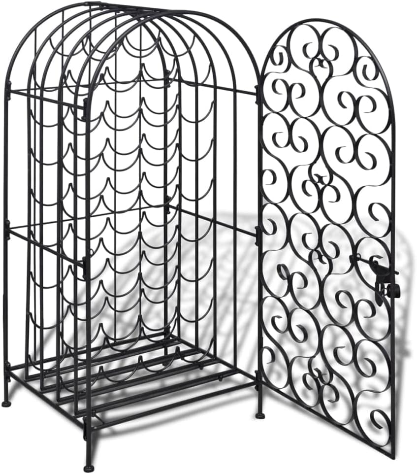 ROMHZKS 35 Bottle Metal Wine Rack - Rust Free and Elegant Design