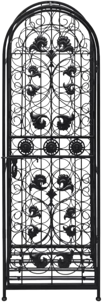 vidaXL Floor Wine Rack for 9 Bottles Metal 1