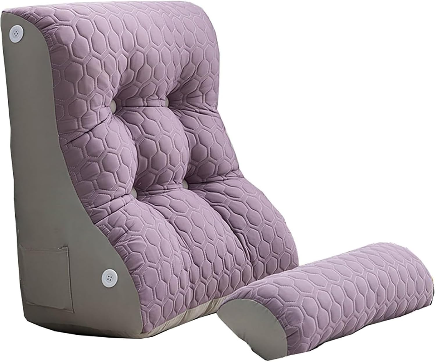 Adjustable Reading Pillow with Storage Pocket and Cooling Cover