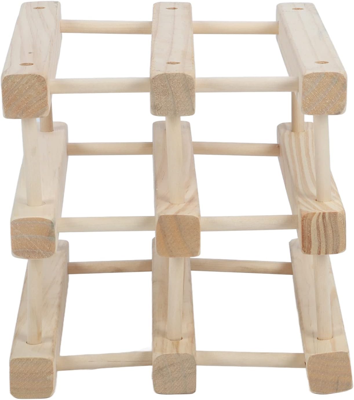 Pssopp Freestanding Wine Rack with 3 Tiers