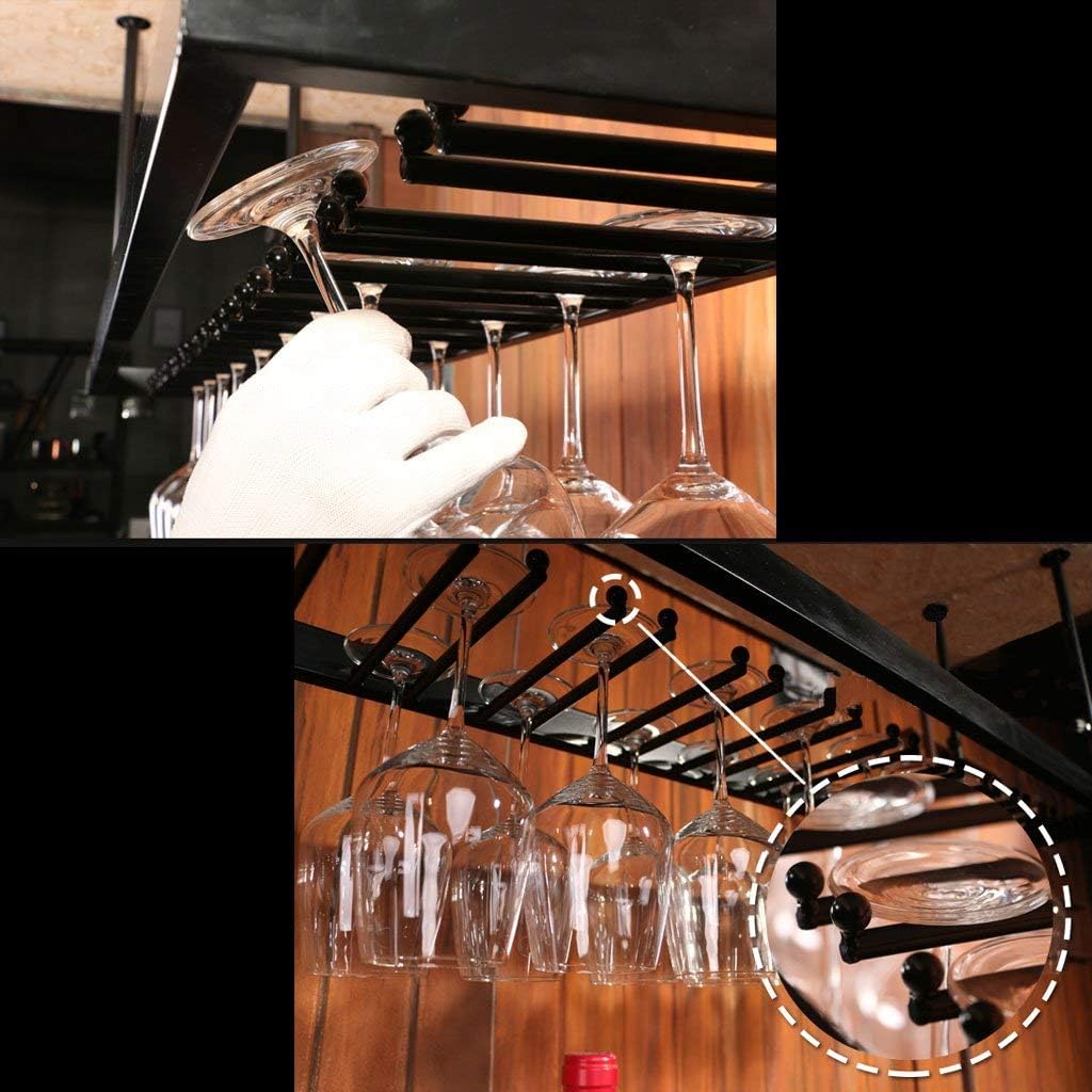 ZJDYDY Wall-Mounted Wine Rack Bronze Frame