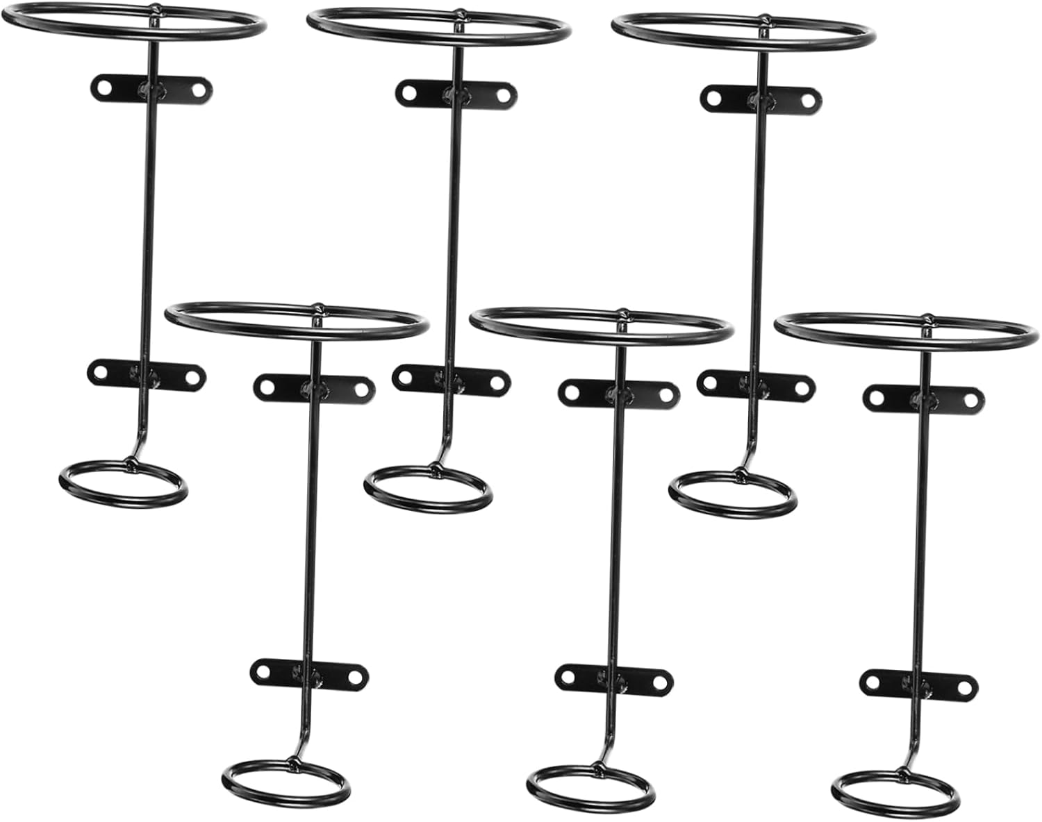Zerodeko 6pcs Iron Wine Racks for Wall Display 1