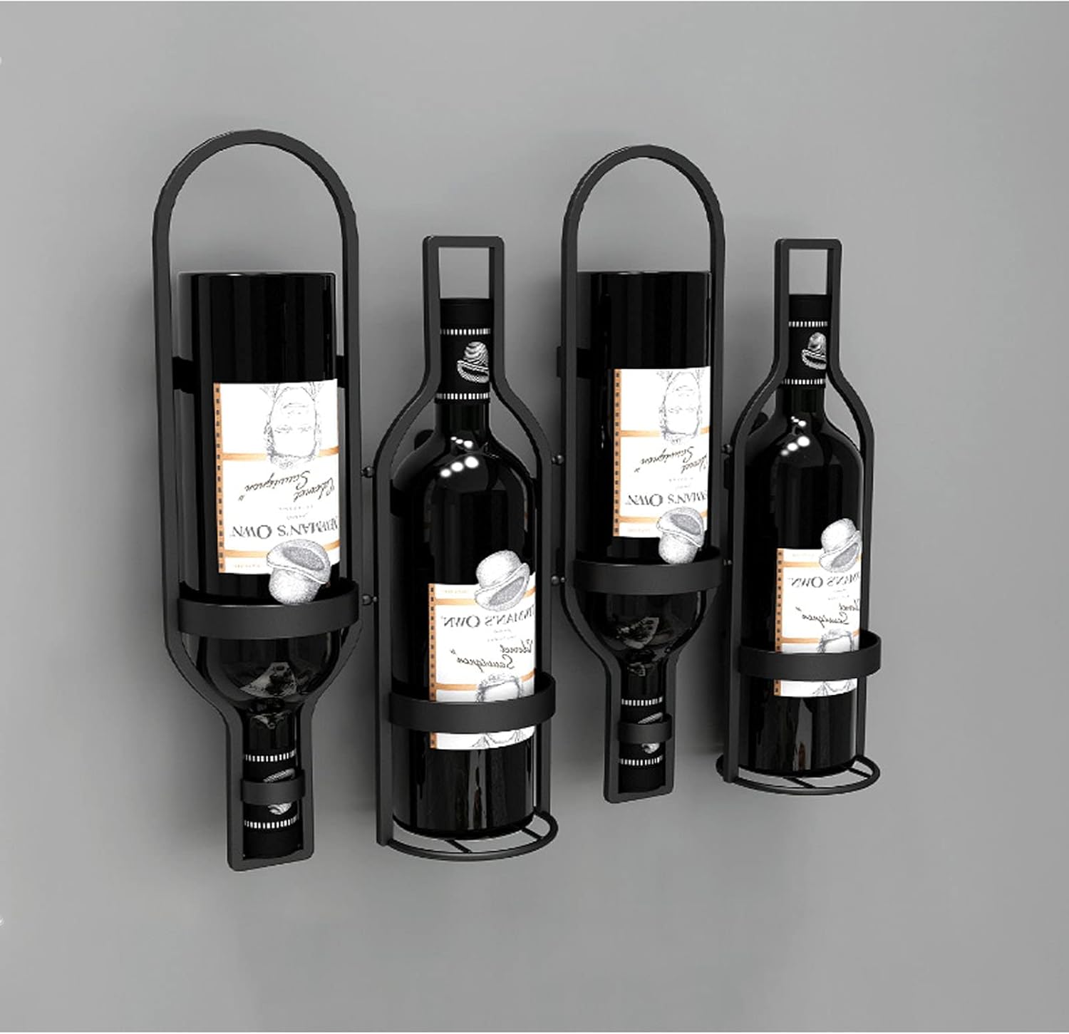 CGF Wall-Mounted Wine Rack Organizer 8 Bottles