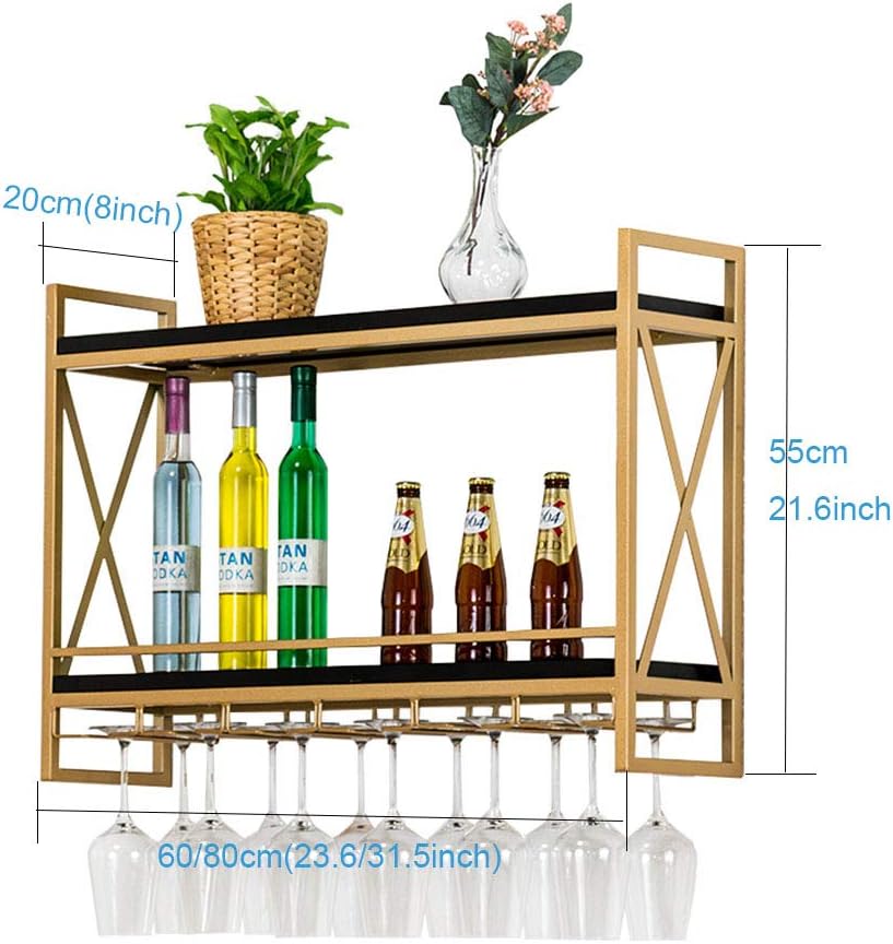 Wall Mounted Wine Rack with Cork Storage