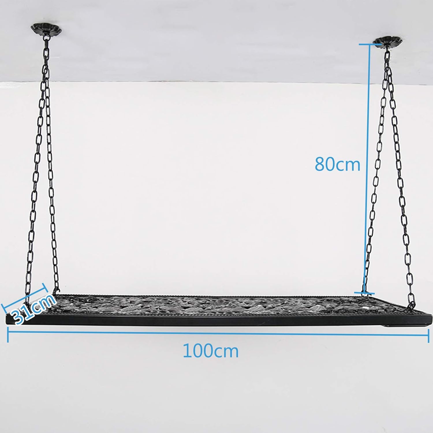 100cm Freestanding Wine Glass Holder with Chain