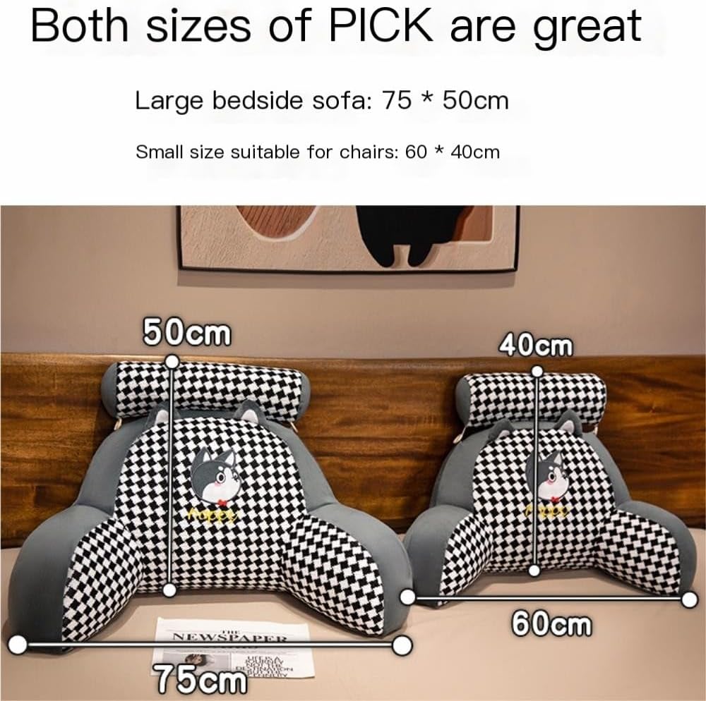 Comfort Plaid Neck Pillow with Cute Design