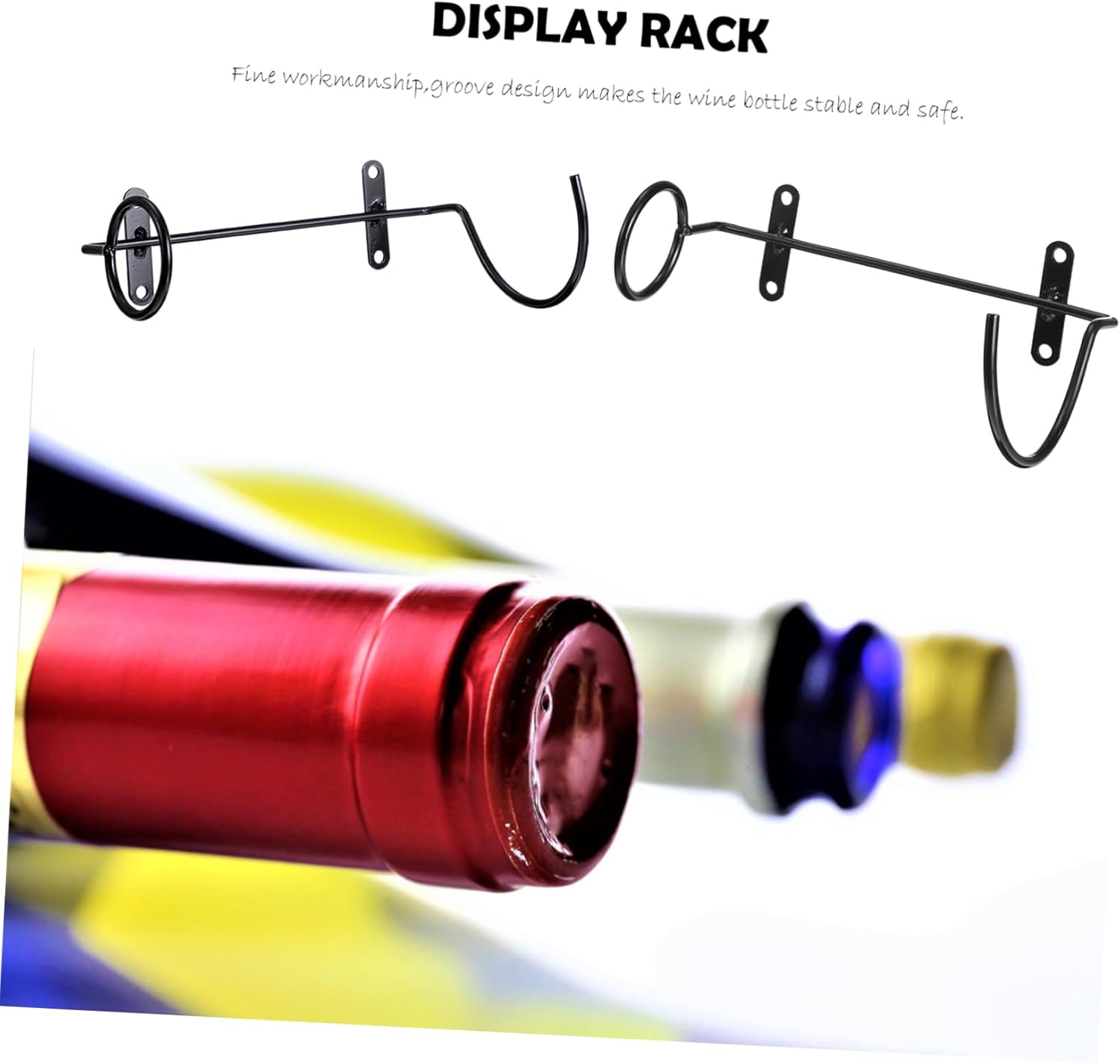 Cabilock 6Pcs Wall-Mounted Wine Rack 1