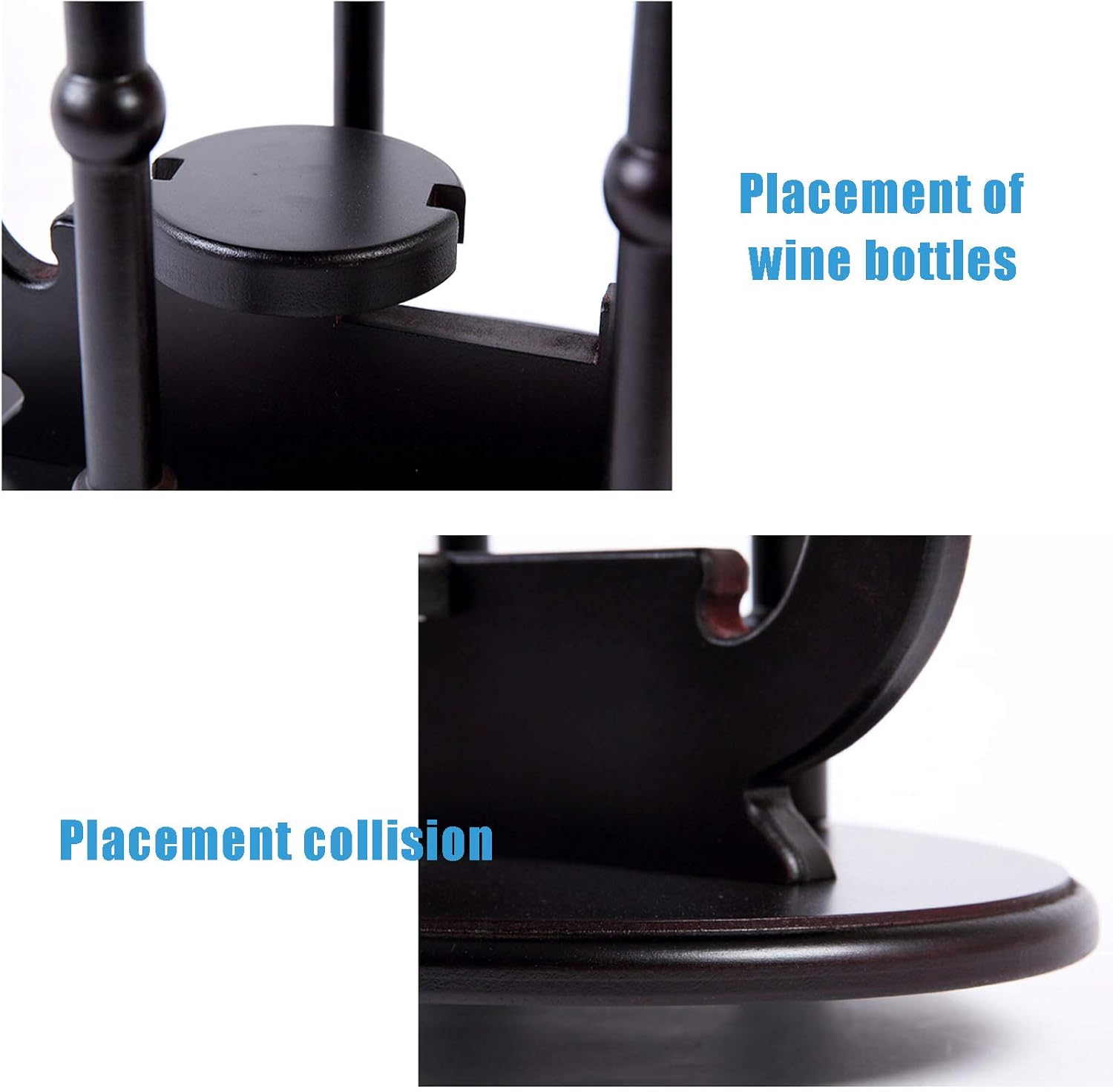 CGF- Freestanding Wine Rack with 6 Stemware Holders